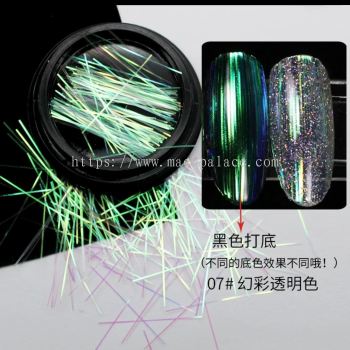 Colourful Laser Line 幻彩镭射丝线 (Gold金,Silver银,Colourful彩色,Colourful AB tone七彩 , Mermaid人鱼)