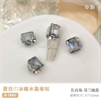 冰透水晶玫瑰花堆鉆 CRYSTAL TRANSPARENT ROSE FLOWER DIAMOND ACCESSORIES