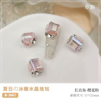 冰透水晶玫瑰花堆鉆 CRYSTAL TRANSPARENT ROSE FLOWER DIAMOND ACCESSORIES