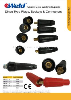 Dinse Plugs, Socket & Connectors