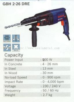 Bosch GBH 2-26 DRE Rotary Hammer