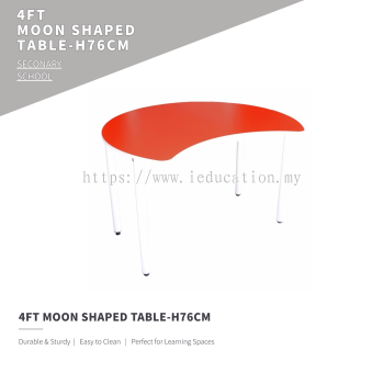 Q031H 4ft Moon Shaped Table (H:76cm)