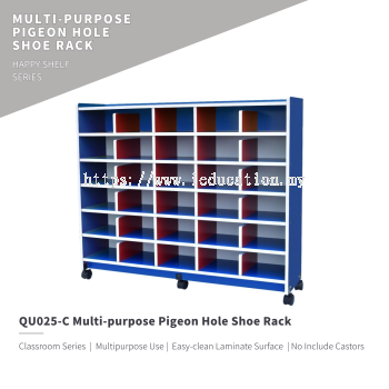 QU025-C Multi-purpose Pigeon Hole Shoe Rack