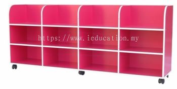 QU024C Movable Teaching Aids Display With Castors
