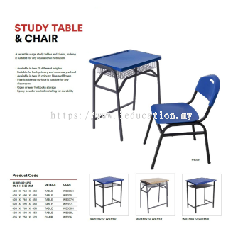 WB335H STUDY Table & Chair