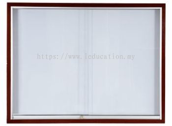 MG23W WOODEN SLIDING GLASS Cabinet - Coated Steel