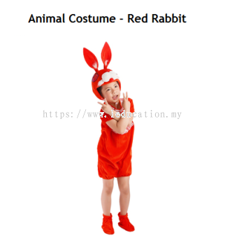 Animal Costume - Red Rabbit (Pre-Order 2 Week) 