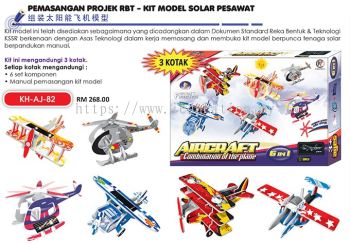 KH-AJ-82 Pemasangan Project RBT - Kit Model Solar Pesawat (3 kotak)