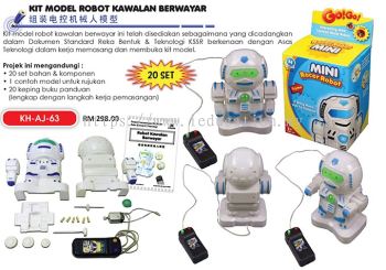 KH-AJ-63 Kit Model Robot Kawalan Berwayar (20 set)