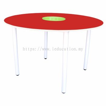 Q019H  4' Round Table with Basket (H:76cm)