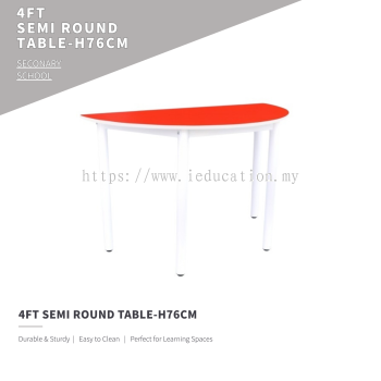 Q018H Semi Round Table (H:76cm)