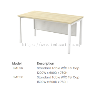SMT126	Standard Table W/O Tel Cap