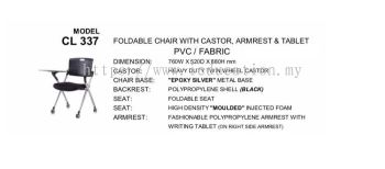 CL337 Foldable Chair With Castor 
