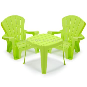 Garden Table & Chair Set- Green