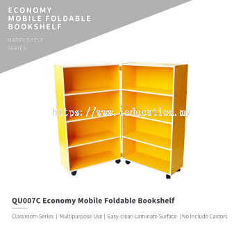QU007C Economy Mobile Foldable Bookshelf 