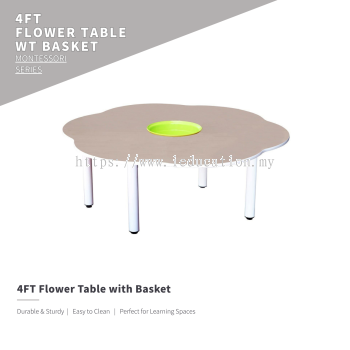 Q030 4'Flower Shaped Manipulatives Table H52cm