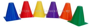 XYS001(6) 6" Skittle Cone (6/Set) - Game Cones Hurdle
