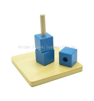 KIO024 Cubes on Vertical Dowel