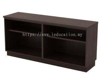 Q-YOO7160 Dual Open Shelf Low Cabinet  1600W x 450D x 750H