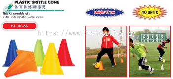 PJ-JD-65 Plastic Skittle Cone 40/set