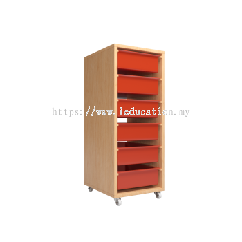 QWA037 Single Manipulative Storage Shelf with 6's L tray ( Old Tray )