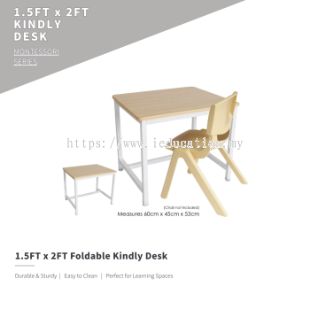 Q032S Single Wood Top Kindly Desk