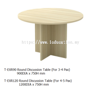 EXR90 Round Conference Table 900DIA x 750H mm