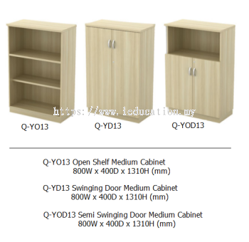 Q-YO13 Open Shelf Medium Cabinet