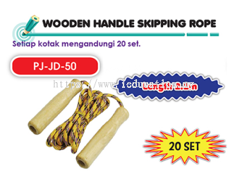 PJ-JD-50 Wooden Handle Skipping Rope ( 20/set )