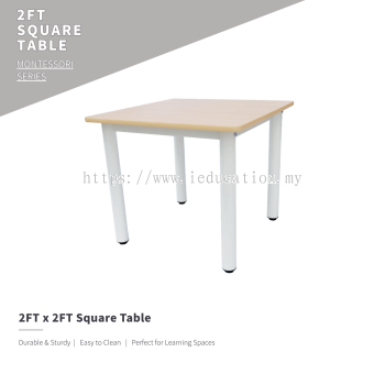 Q017W Square Table 2' X 2' - Maple