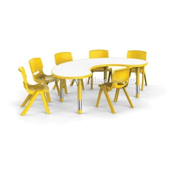 QYY070 Adjustable Bean Shaped Table