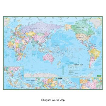 W152M BILINGUAL World Map
