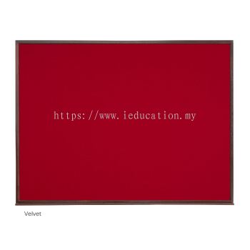 VN34W CLASSIC WOODEN Frame - Velvet Notice Board