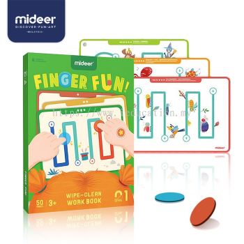 MD2111 Mideer Wipe-Clean Work Book - Finger Fun
