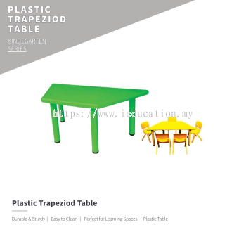 QYL002 Plastic Trapezoid Table 
