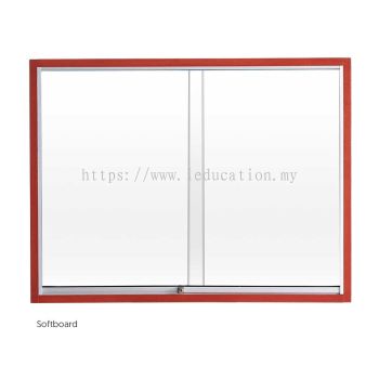 SG23W WOODEN SLIDING GLASS Cabinet - Soft Board