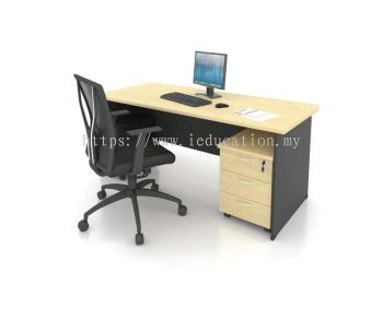 GT127 Wooden Office Table (D.Grey + Maple)