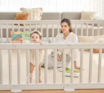 Anuri (Korea) 140 x 200 cm Modern Baby Room Safety Fence Safety Guard Baby Fence Play Yard 10 panel ( Full Beige )