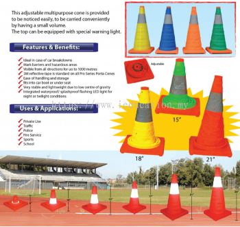 ITSP-004 Adjustable Multipurpose Cone (Set Of 4)