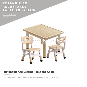 ITR-028 Retangular Adjustable Table and Chair