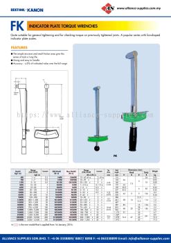 KANON FK Indicator Plate Torque Wrenches