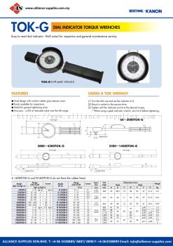 KANON TOK-G Dial Indicator Torque Wrenches