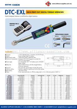 KANON DTC-EXL Data Print-Out Digital Torque Wrenches