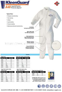 Kleenguard A40 Liquid & Particle Protection Apparel
