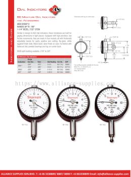 STARRETT Miniature Dial Indicators