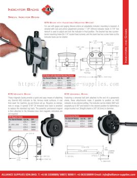 STARRETT Indicator Backs