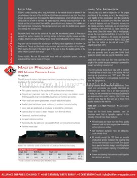 STARRETT Master Precision Levels