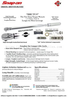 SNAP-ON Torque Wrench/ Torque Multipliers/ Torque Screwdrivers