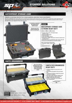 SP TOOLS Parts Organisers / Portable Tool Boxes / Truck/Ute Boxes / Field Service Tool Boxes