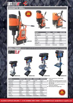 Magnetic Drill 25mm, 32mm/ Drill Press 13mm, 16mm, 25mm/ Metal Lathe/ Metal Bandsaw/ Mini Milling and Drilling Machine/ Horizontal Metal Bandsaw